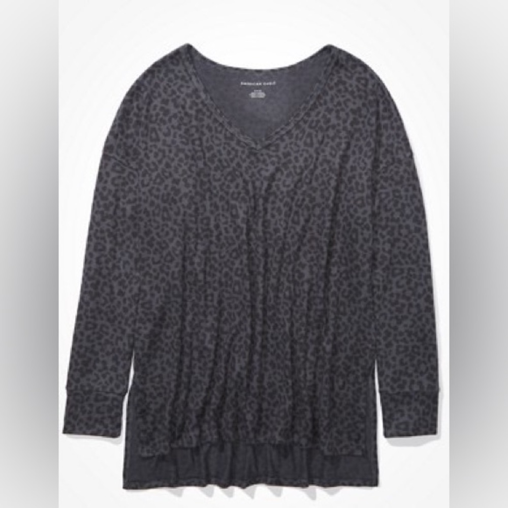 AE Soft & Sexy Plush Long Sleeve V-Neck T-Shirt